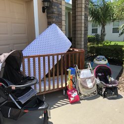 Visiting Baby - One delivery to a private residence. Everything was setup inside before their daughter arrived with the grandbaby.