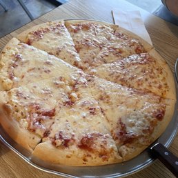 Large cheese pizza Large cheese pizza