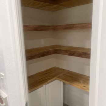 Final Form Woodworking - Renovated floating pantry shelves - Carpenters Near Me