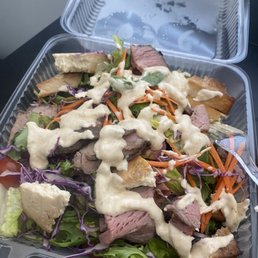 Tofu, steak salad Tofu, steak salad