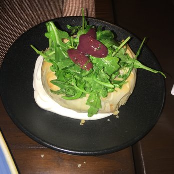 Kyma - Spicy Lamb Pie baked in filo with kefalograviera cheese, arugula salad, yogurt - Greek Near Me - Atlanta, Georgia