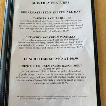Crackers & Co Cafe - Monthly Features July 2026 Page 1 of 2 - American Near Me - Mesa, Arizona Crackers & Co Cafe - Monthly Features July 2026 Page 1 of 2 - American Near Me - Mesa, Arizona