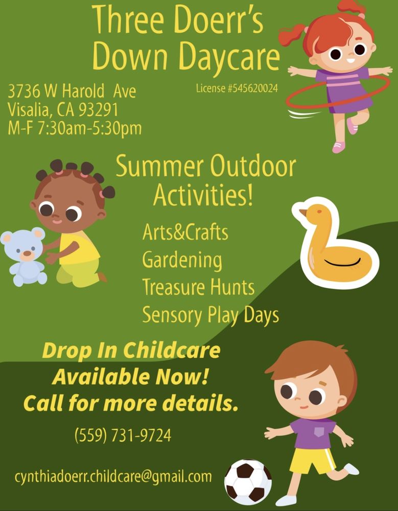 THREE DOERR’S DOWN DAYCARE Updated September 2024 3736 W Harold Ave
