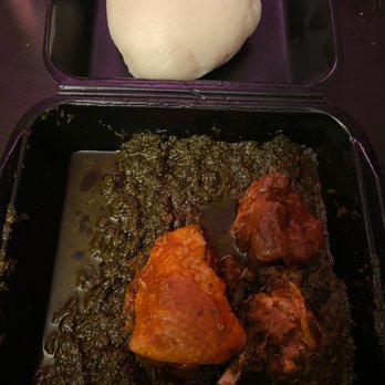 The Cooking Pot - Cassava leaf stew and fufu - African Near Me - Charlotte, North Carolina The Cooking Pot - Cassava leaf stew and fufu - African Near Me - Charlotte, North Carolina