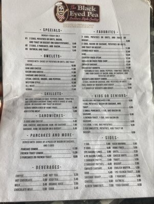 Menu photo 1 The Black Eyed Pea Dade City, FL Menu photo 1 The Black Eyed Pea Dade City, FL