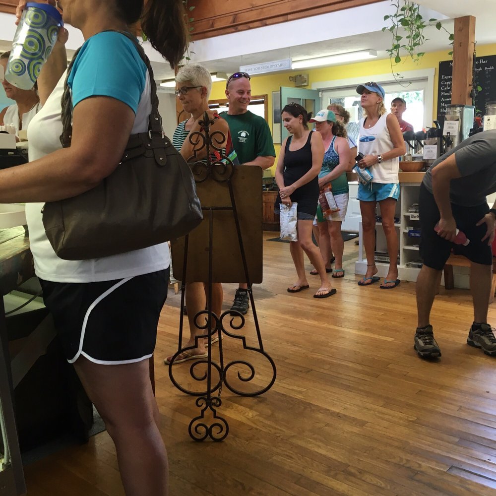 Always a line at the Merc.  Nice, friendly staff, but a wait for a single sandwich is not worth the 20 minute wait (or longer!).
