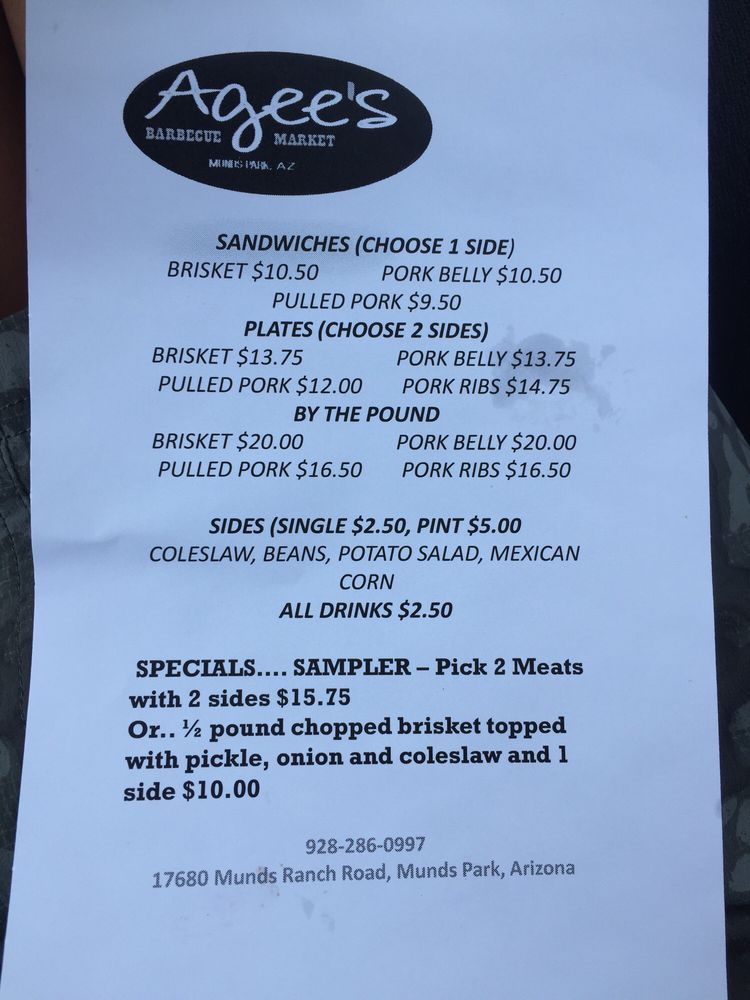 Agee’s Barbecue Market