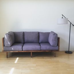 My beautiful couch. Got it custom made at 50-60% less than what it was selling for at retail. My beautiful couch. Got it custom made at 50-60% less than what it was selling for at retail.