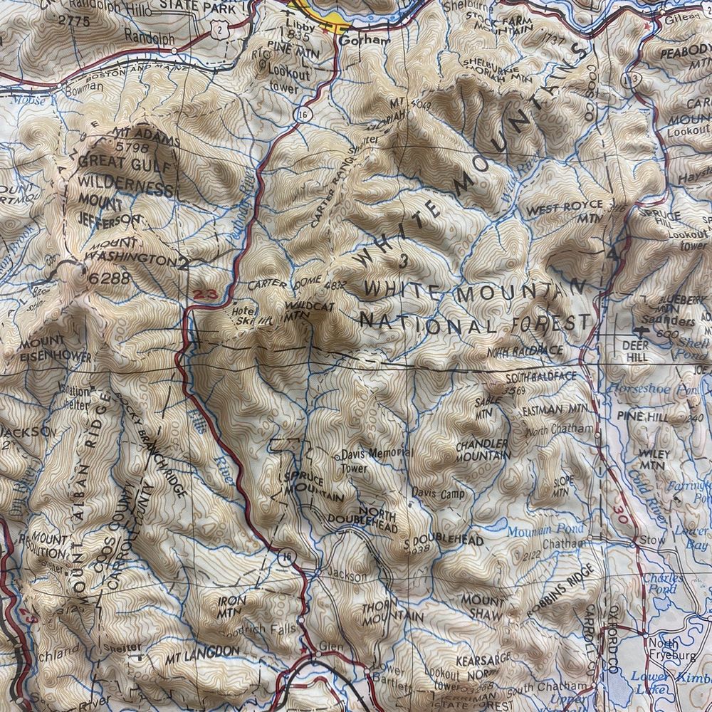 Eastern Depot Restaurant - Close up of the topo map in the hallway - Breakfast & Brunch Near Me - Gorham, New Hampshire Eastern Depot Restaurant - Close up of the topo map in the hallway - Breakfast & Brunch Near Me - Gorham, New Hampshire