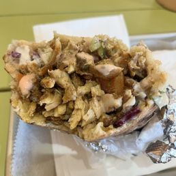 Chicken schwarma wrap