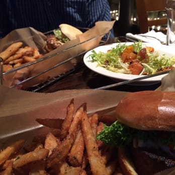 The Evergreen - Huge hamburger, steak sandwich, amazing fries and veggie salad - American Near Me - Syracuse, New York