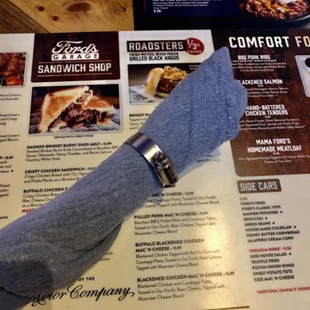 Ford's Garage St. Augustine - Wrapped silverware - Burgers Near Me - St. Augustine, Florida Ford's Garage St. Augustine - Wrapped silverware - Burgers Near Me - St. Augustine, Florida
