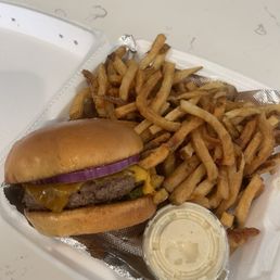 Build your own burger with fries Build your own burger with fries