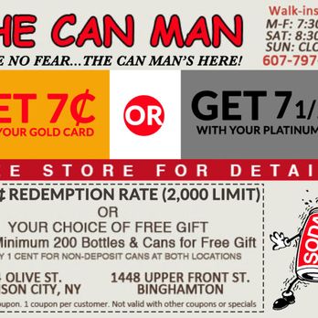 The Can Man - Recycling Center Near Me - Johnson City, New York The Can Man - Recycling Center Near Me - Johnson City, New York