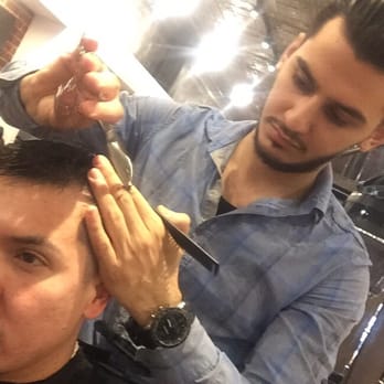 Dej Salon - Getting that fresh cut by Edgar - Hair Salons Near Me - Studio City, California
