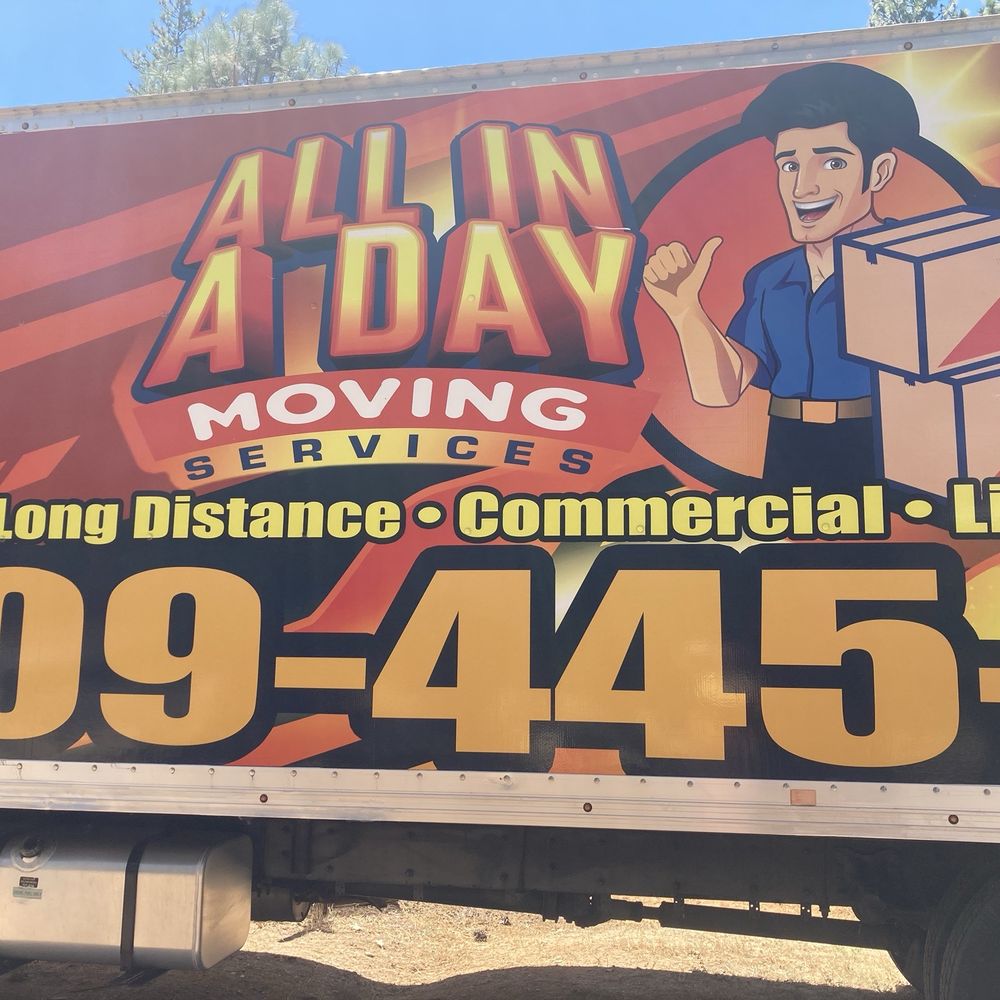 All In A Day Moving Services - Extra large truck - Movers Near Me - Merced, California