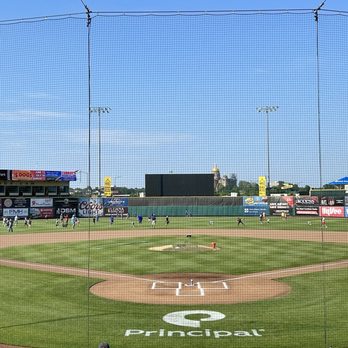 Principal Park - Behind home plate at Principal Park. - Stadiums & Arenas Near Me - Des Moines, Iowa Principal Park - Behind home plate at Principal Park. - Stadiums & Arenas Near Me - Des Moines, Iowa