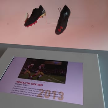 49ers Museum - Navorro Bowman's shoes worn from "The Pick at The Stick" - Museums Near Me - Santa Clara, California 49ers Museum - Navorro Bowman's shoes worn from "The Pick at The Stick" - Museums Near Me - Santa Clara, California