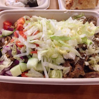 Sababa Mediterranean Grill - Brown and white Rice with lamb. (I loved both types of rice I couldn't choose!) - Mediterranean Near Me - Columbus, Ohio