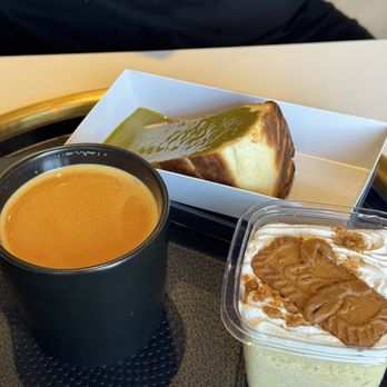 Haraz Coffee House - Saffron adeni, biscoff milk cake, pistachio cheesecake - Coffee & Tea Near Me - Fairfax, Virginia