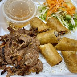 Tasty Pho - 48. Grilled Beef & Egg Rolls with Vermicelli