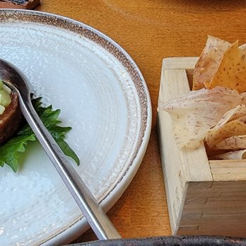 Roka Akor - Chicago - Toro Tartare with Taro Crisps - Sushi Bars Near Me - Chicago, Illinois Roka Akor - Chicago - Toro Tartare with Taro Crisps - Sushi Bars Near Me - Chicago, Illinois