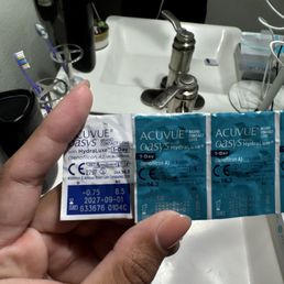 My prescription is -1.5  Why was I given .75 contacts incorrectly by the doctor? Then not helped by the staff. Horrible experience.