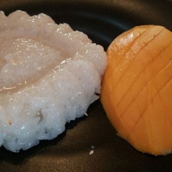 Iron Pan Thai Kitchen - Mango with Sticky Rice is a terrific dessert. - Thai Near Me - Poway, California