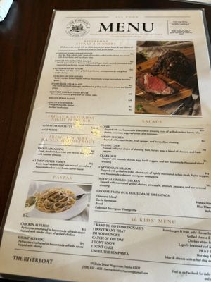 Menu photo 1 The Riverboat Restaurant Hagerman, ID