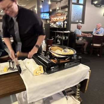 Spiro's Restaurant - Katie making our appetizer - Greek Near Me - Saint Charles, Missouri