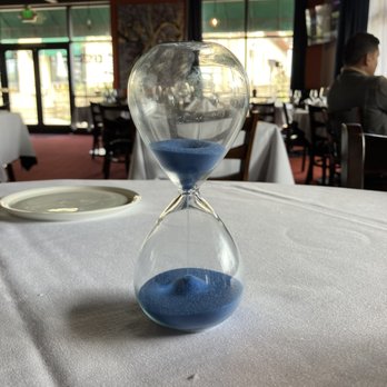 Kiaans Fine Indian Cuisine - An hourglass to play with while you wait for the food - Indian Near Me - San Clemente, California Kiaans Fine Indian Cuisine - An hourglass to play with while you wait for the food - Indian Near Me - San Clemente, California