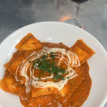 Piccola Cucina - ravioli Di Ricotta Con Ragu Di Mano - Italian Near Me - Red Lodge, Montana