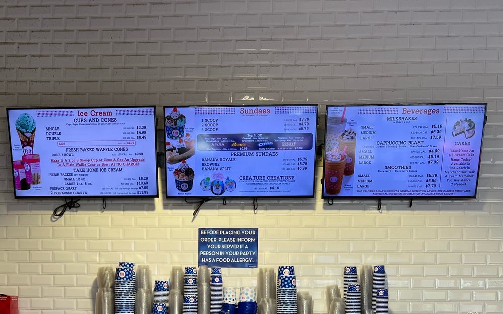 BASKIN ROBBINS 2030 Sunset Dr, Grenada, Mississippi Ice Cream