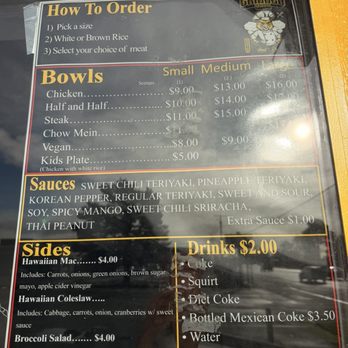 Grilled Chic - Menu as of January 2026. Prices are too high for what you get. Skip the steak. - Japanese Near Me - Crescent City, California