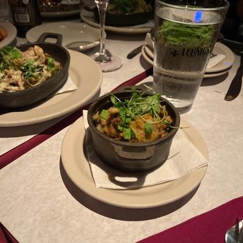 Leunig's Bistro - Cornbread stuffing and spaetzel - French Near Me - Burlington, Vermont