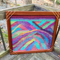 Ferns and Fancy - Tapestry in Handcrafted Frame