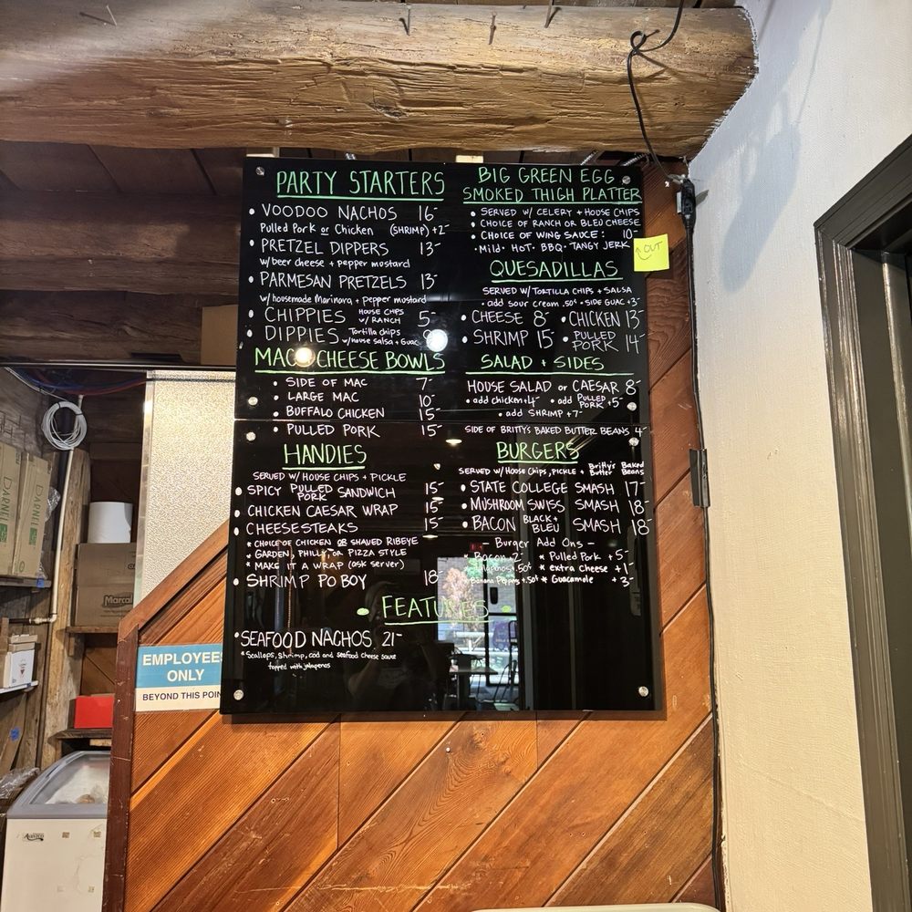 Voodoo Brewery - State College - Food menu. - Bars Near Me - State College, Pennsylvania Voodoo Brewery - State College - Food menu. - Bars Near Me - State College, Pennsylvania