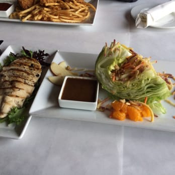 Twisted Fish Steakhouse - Wedge salad with grilled chicken (with balsamic dressing, no bleu cheese). YUM! - Steakhouses Near Me - Seaside, Oregon Twisted Fish Steakhouse - Wedge salad with grilled chicken (with balsamic dressing, no bleu cheese). YUM! - Steakhouses Near Me - Seaside, Oregon