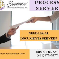 Essence Document Services - Need to serve legal documents? We are California Process Servers.