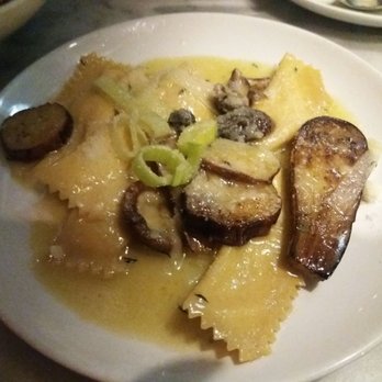 SRV Boston - Tortelli with eggplant and shiitake - Italian Near Me - Boston, Massachusetts SRV Boston - Tortelli with eggplant and shiitake - Italian Near Me - Boston, Massachusetts