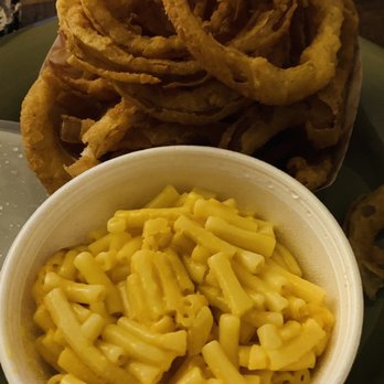Belles - Small onion ring was a large portion...it was ok. Mac & cheese is KRAFT, so you know what that tastes like. - American Near Me - Watertown, Massachusetts Belles - Small onion ring was a large portion...it was ok. Mac & cheese is KRAFT, so you know what that tastes like. - American Near Me - Watertown, Massachusetts