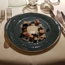 Le Strasbourg Restaurant - Foie gras with scallops and truffle