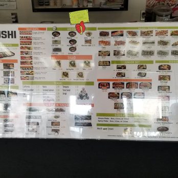 Ninja Sushi - Menu display board - Sushi Bars Near Me - Aiea, Hawaii Ninja Sushi - Menu display board - Sushi Bars Near Me - Aiea, Hawaii