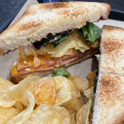Lockwood Distilling -Fort Worth - Smoked bologna sandwich and chips