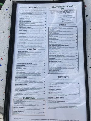 Menu photo 8 The Tavern Oceanside Hotel Miami Beach, FL Menu photo 8 The Tavern Oceanside Hotel Miami Beach, FL