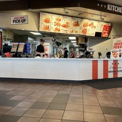 KFC - The ordering and pick up counter.