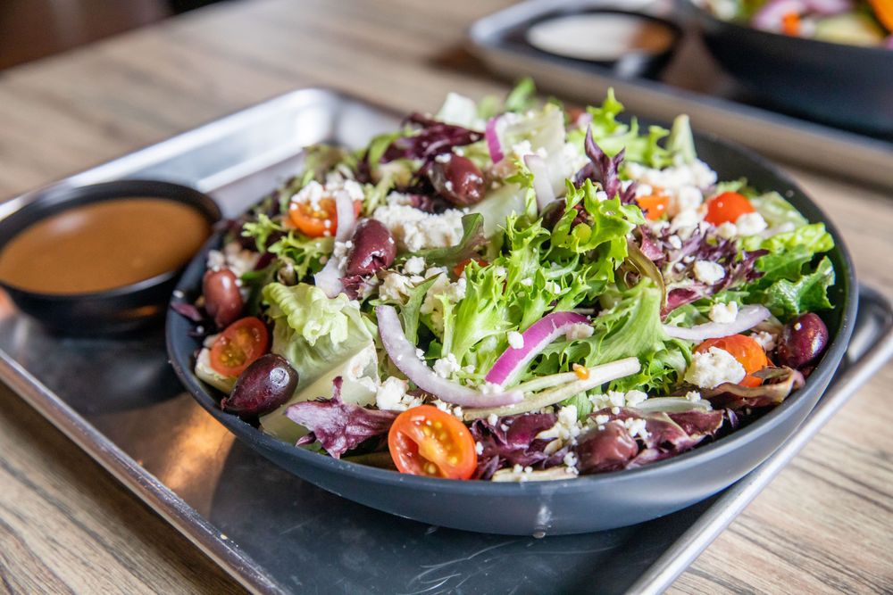 Food from Rock'n Dough Pizza & Brewery