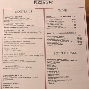 Pizza 216 - Menu 1/4 - Bars Near Me - Cleveland, Ohio Pizza 216 - Menu 1/4 - Bars Near Me - Cleveland, Ohio