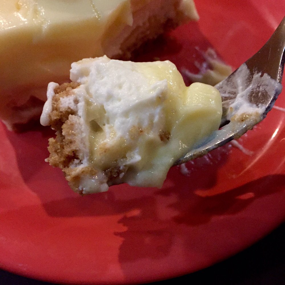 Eagle Cafe - Bite of a Banana Cream Cheese Square - Breakfast & Brunch Near Me - Honolulu, Hawaii Eagle Cafe - Bite of a Banana Cream Cheese Square - Breakfast & Brunch Near Me - Honolulu, Hawaii
