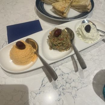 Our Mom Eugenia - Shirlington - Three Spreads - Greek Near Me - Arlington, Virginia Our Mom Eugenia - Shirlington - Three Spreads - Greek Near Me - Arlington, Virginia